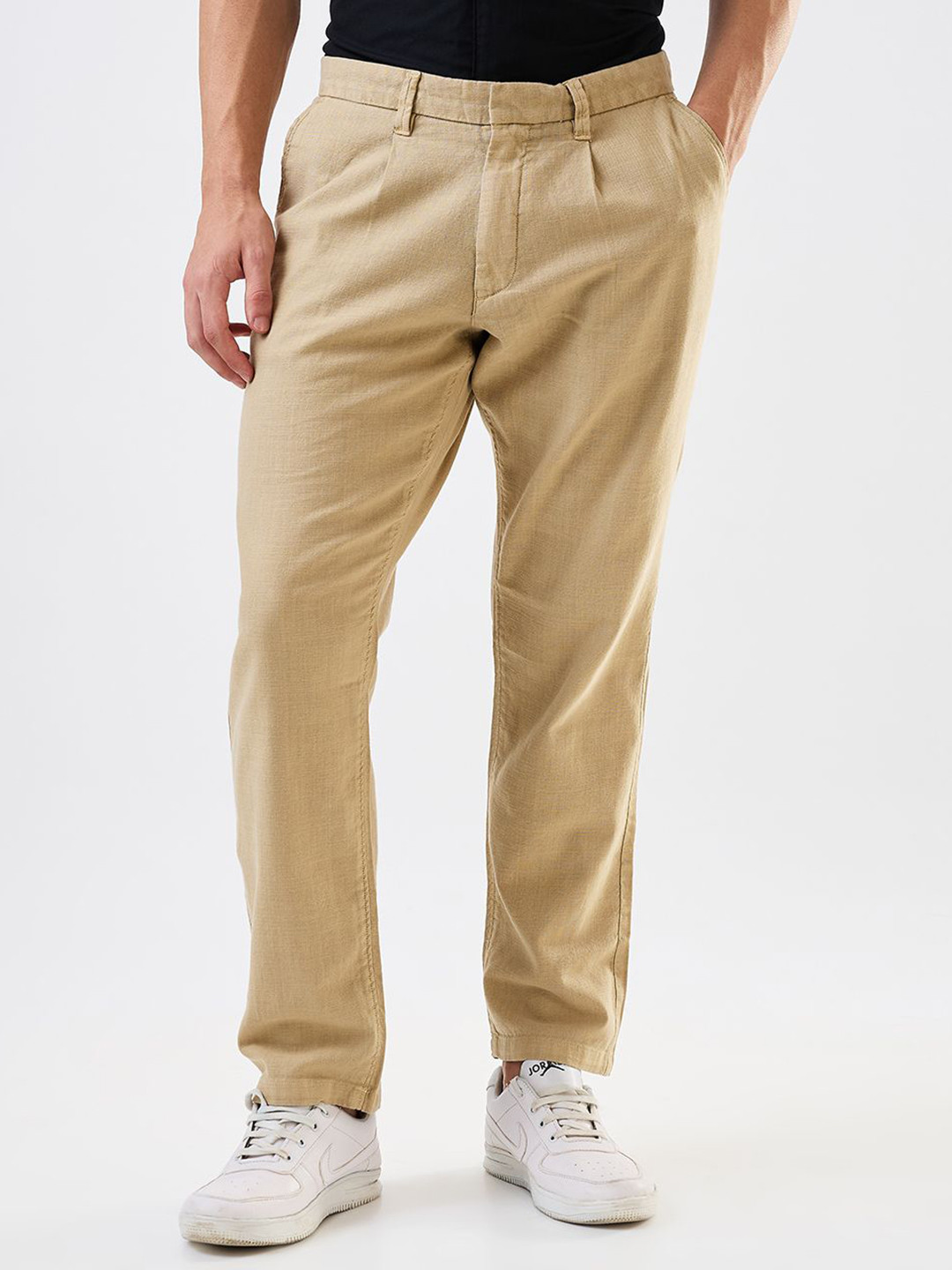 SPYKAR Men Regular Fit Chinos Trousers