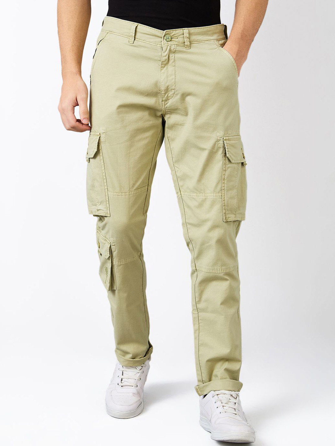 SPYKAR Men Mid-Rise Cargos Trousers