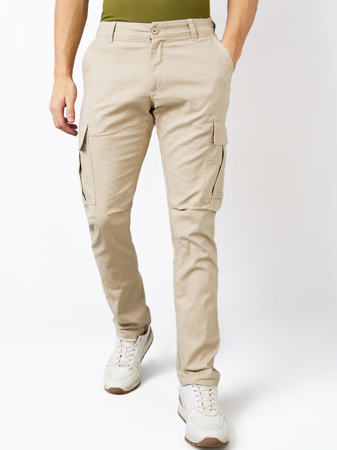 SPYKAR Men Regular Fit Cargos Trousers