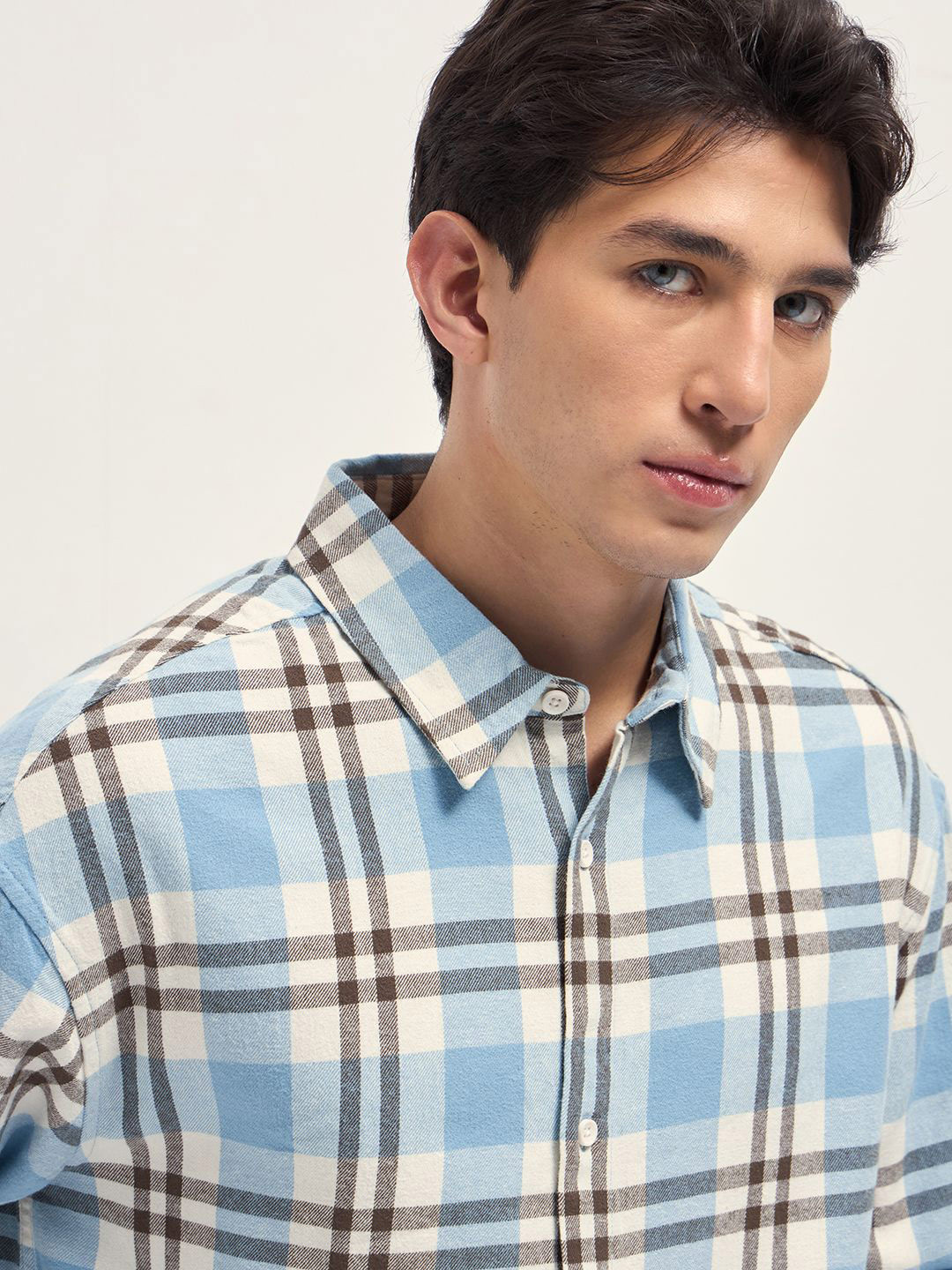 THE BEAR HOUSE Tartan Checked Relaxed Fit Cotton Casual Shirt - Image 2