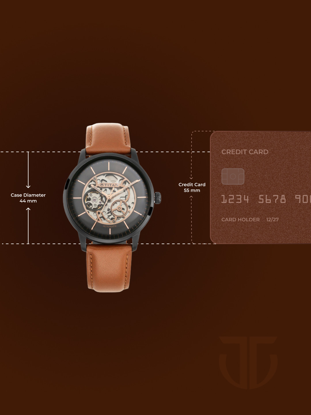 Titan Automatic With Black Dial Watch For Men - Nt90110nl01 - Image 10