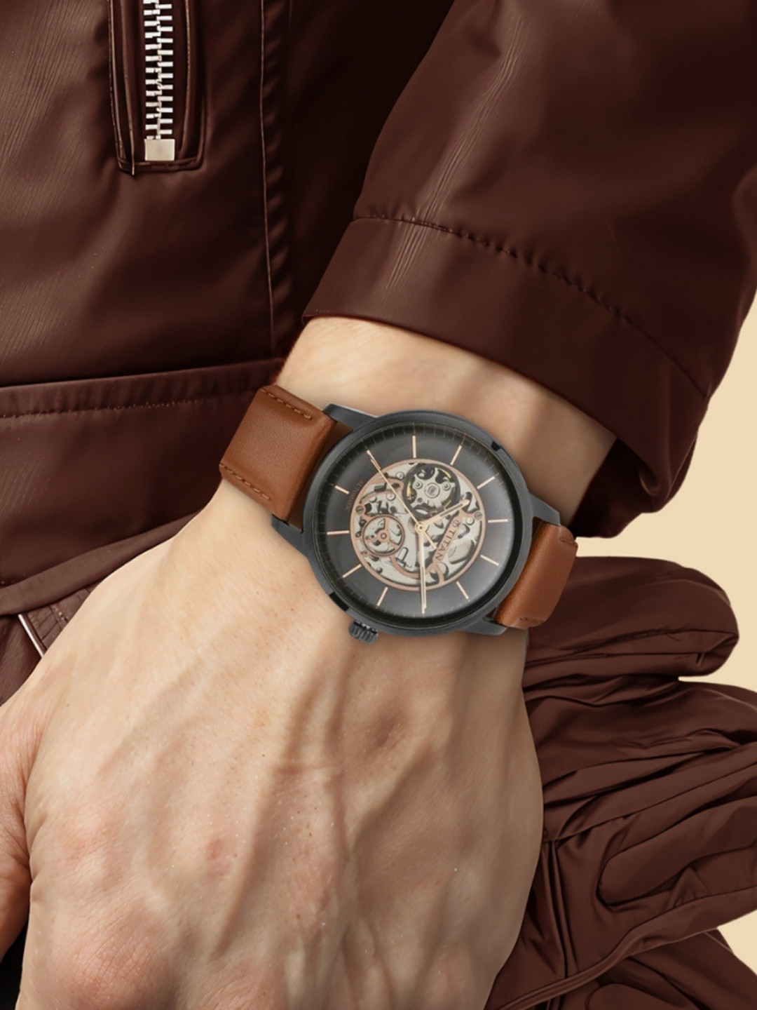 Titan Automatic With Black Dial Watch For Men - Nt90110nl01 - Image 9