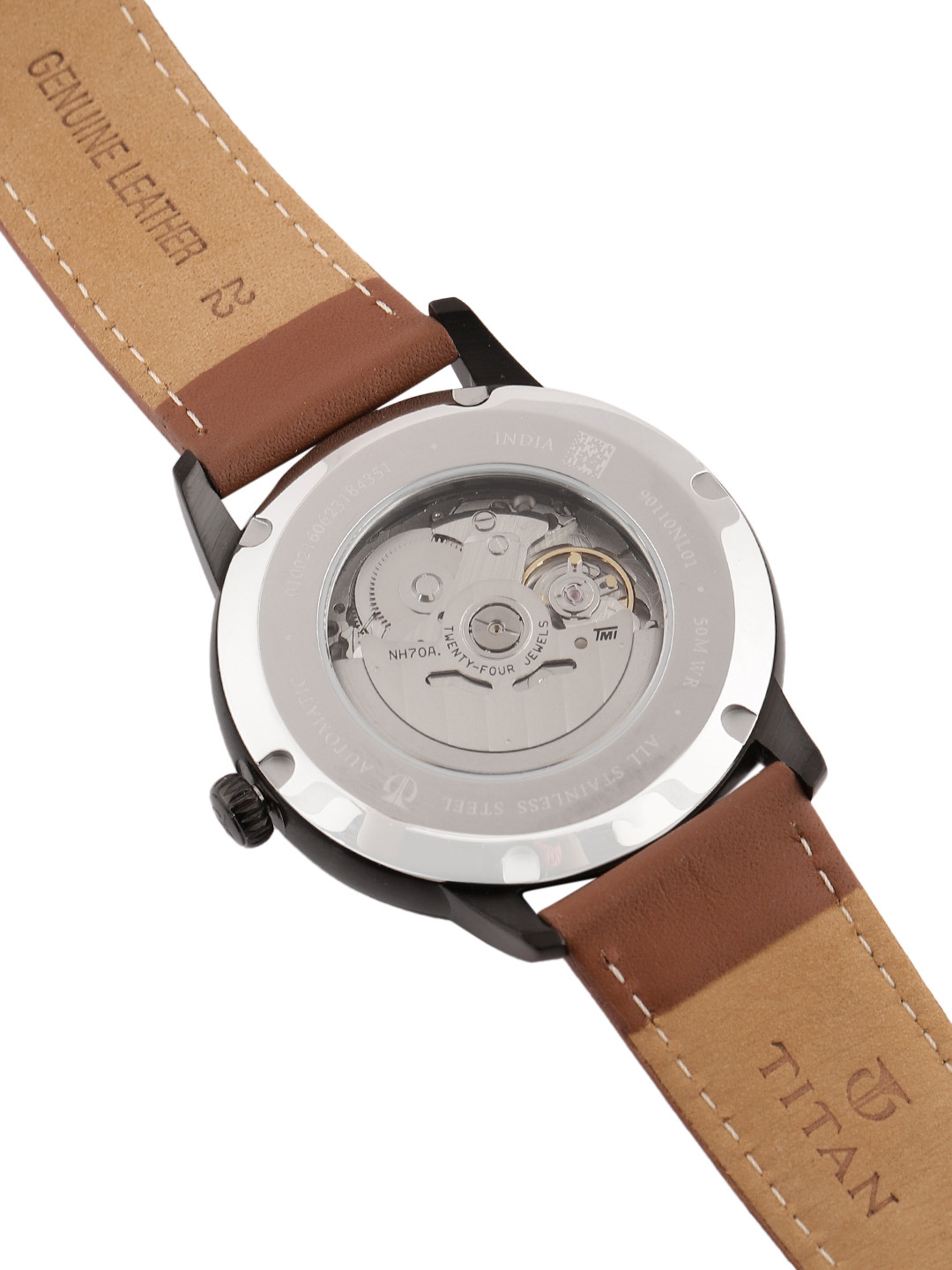 Titan Automatic With Black Dial Watch For Men - Nt90110nl01 - Image 6