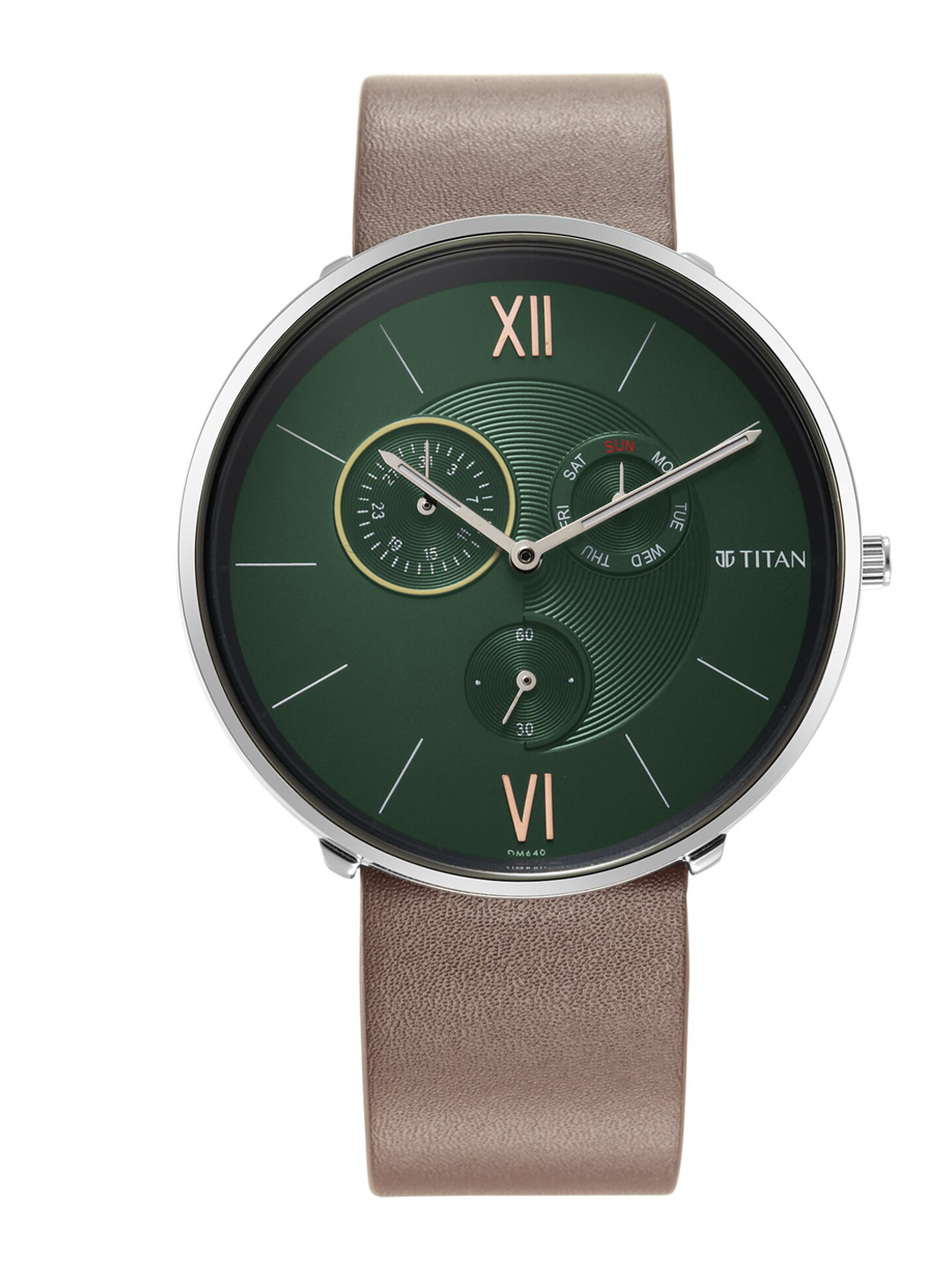 Titan Slim Multifunction Analog With Teal Dial Watch For Men - Nt1877sl01 - Image 3