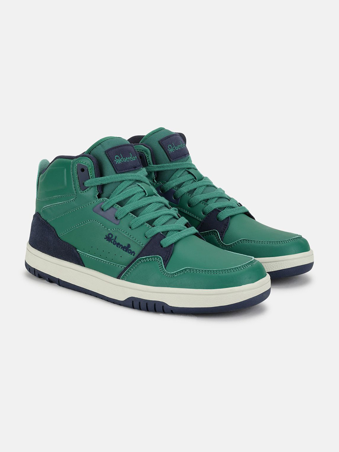 United Colors of Benetton Men Round Toe Lace Ups Sneakers
