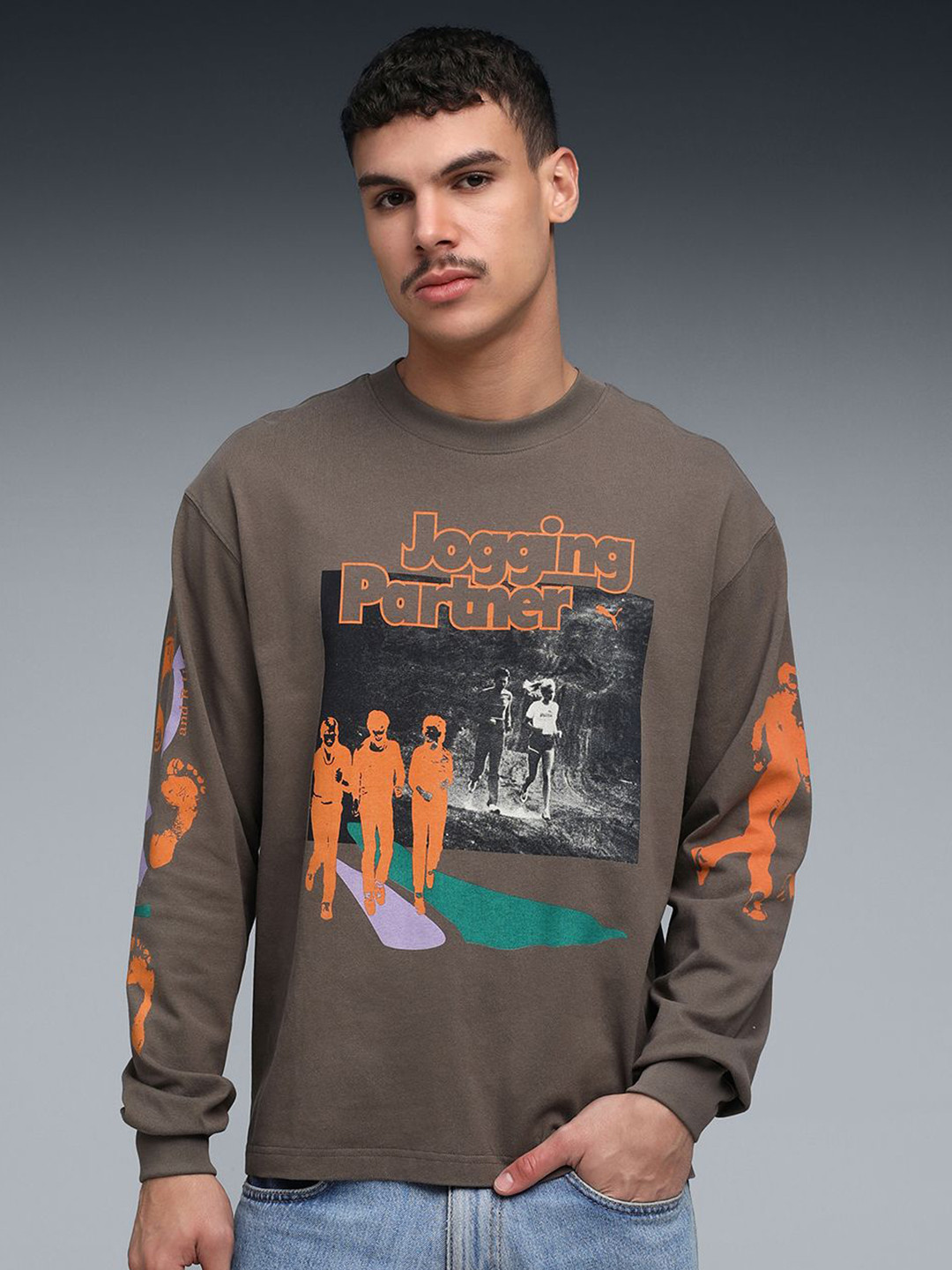 Puma House Of Graphics Long Sleeve Relaxed Fit T-shirt