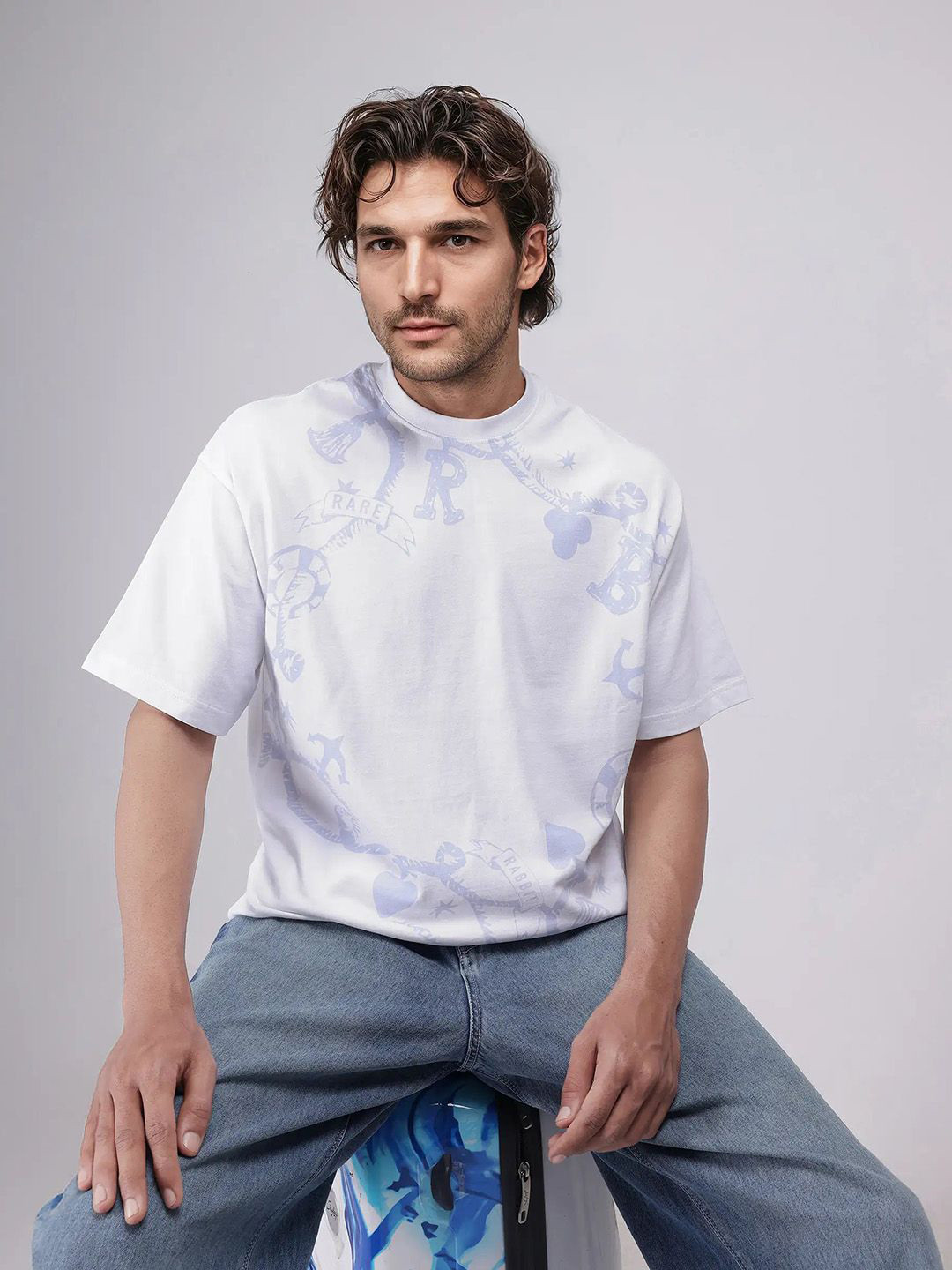 RARE RABBIT Men Printed T-shirt