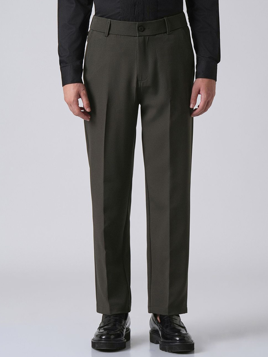 Banana Club Men Green Relaxed Fit Trousers