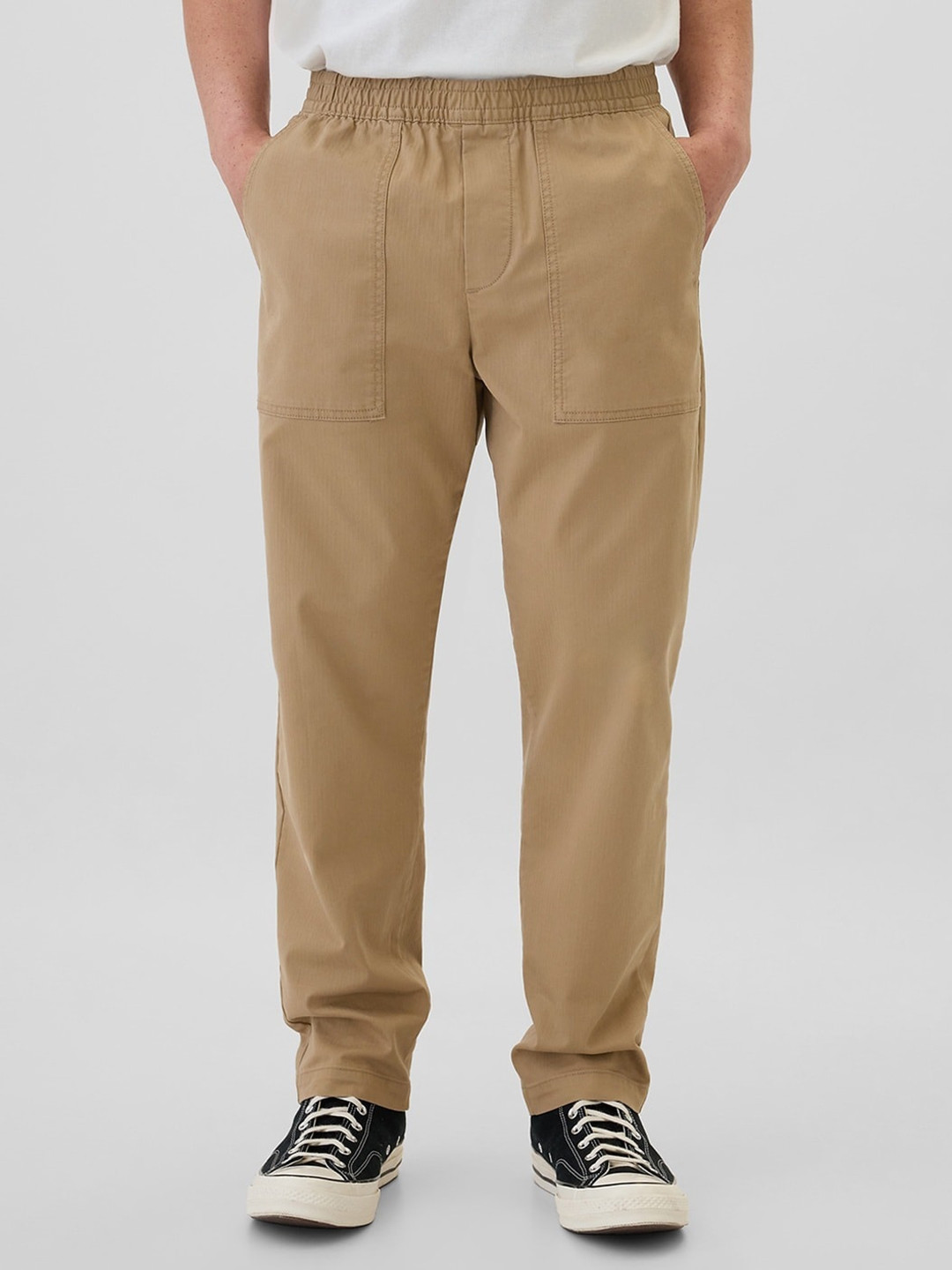 GAP Men Textured Tapered Fit Trousers