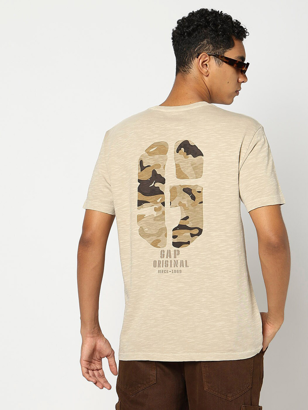 GAP Pure Cotton Brand Logo Printed Relaxed Fit T-shirt