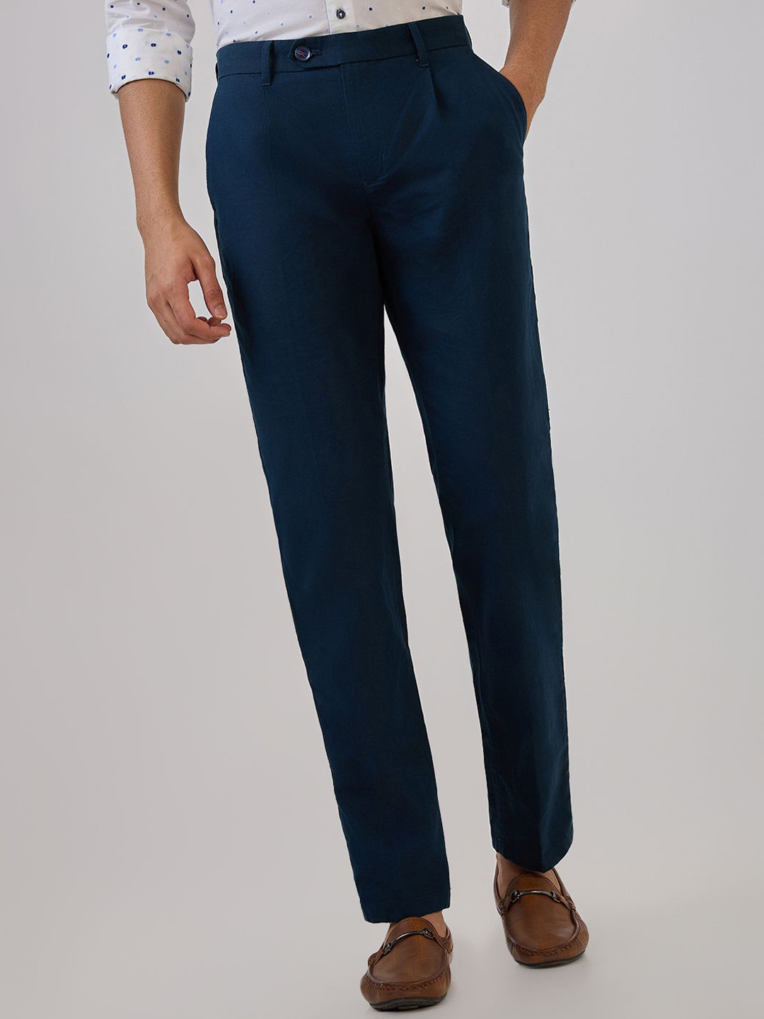 Raymond Men Slim Fit Pattern Casual Chions