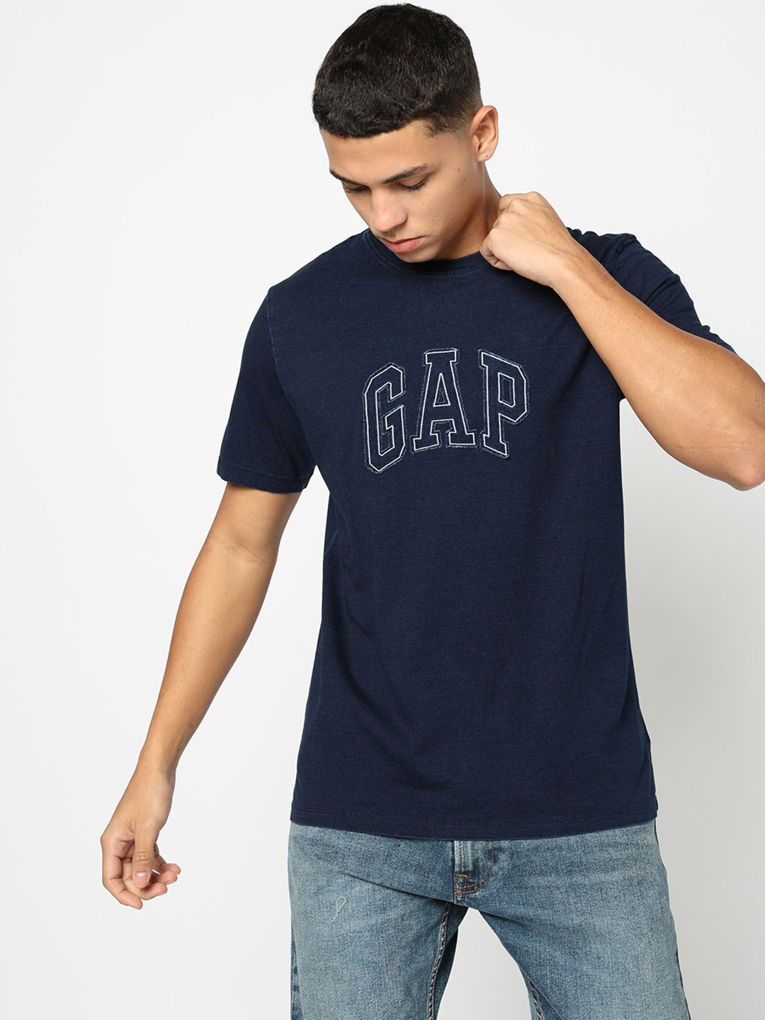 GAP Brand Logo Applique Pure Cotton T-shirt