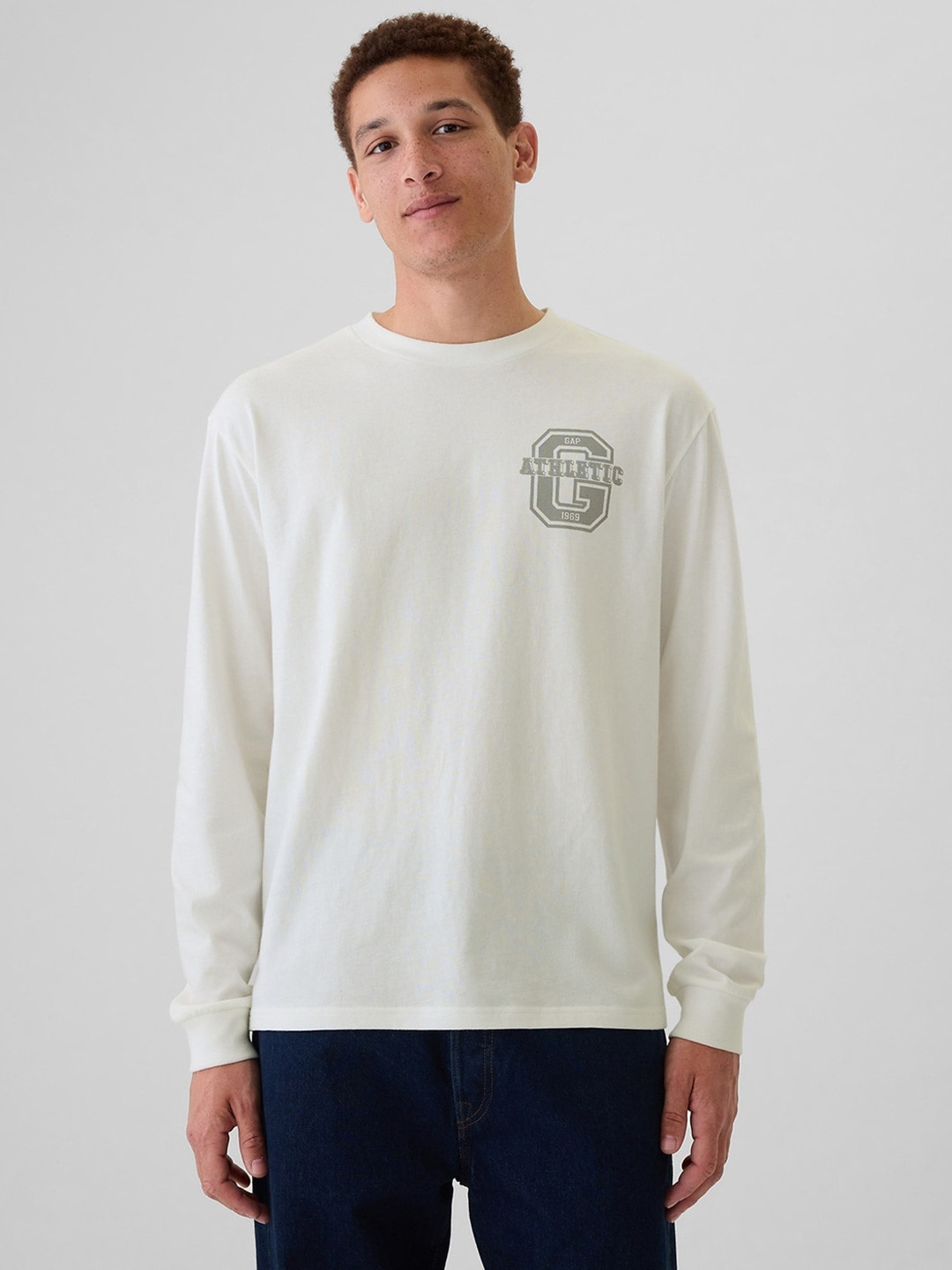 GAP Typography Printed Pure Cotton Relaxed Fit T-shirt