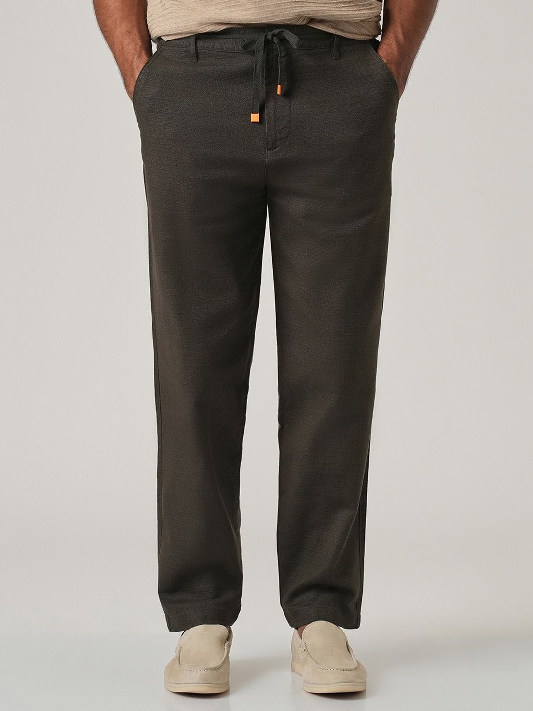 Banana Club Men Classic Corduroy Pleated Trousers