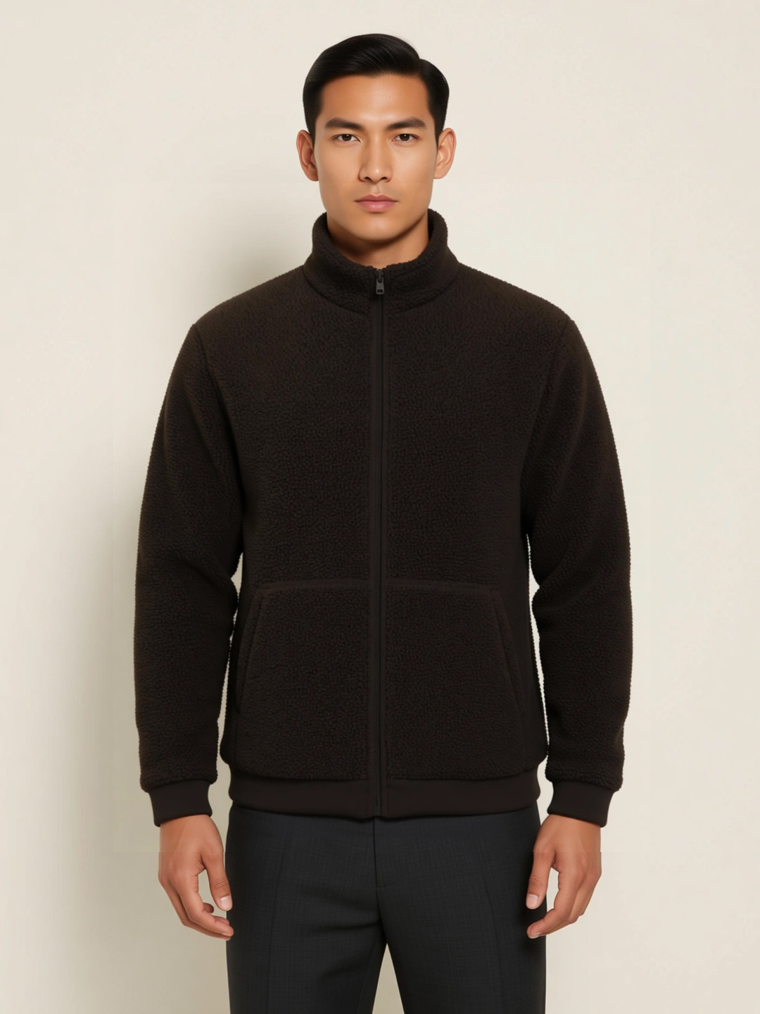 fashlook Men Fleece Padded Jacket - Image 1