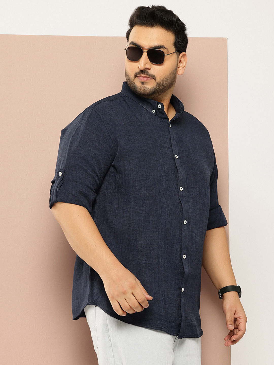 Thomas Scott Plus Size Classic Casual Shirt - Image 1