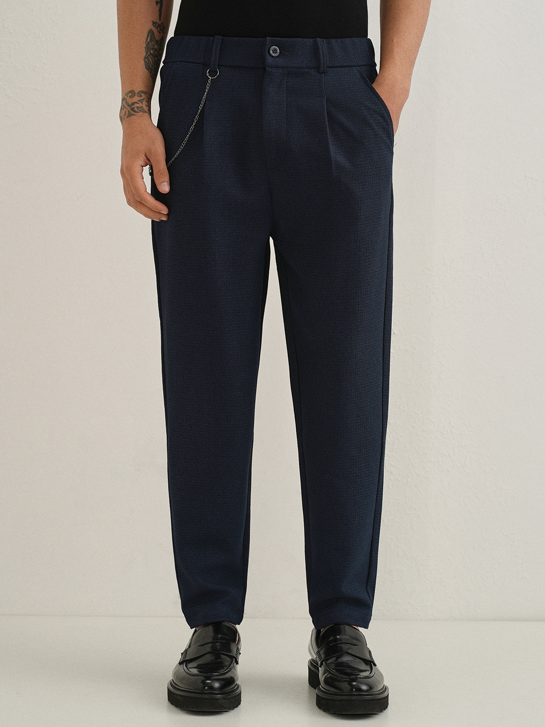 Banana Club Men Classic Corduroy Pleated Trousers