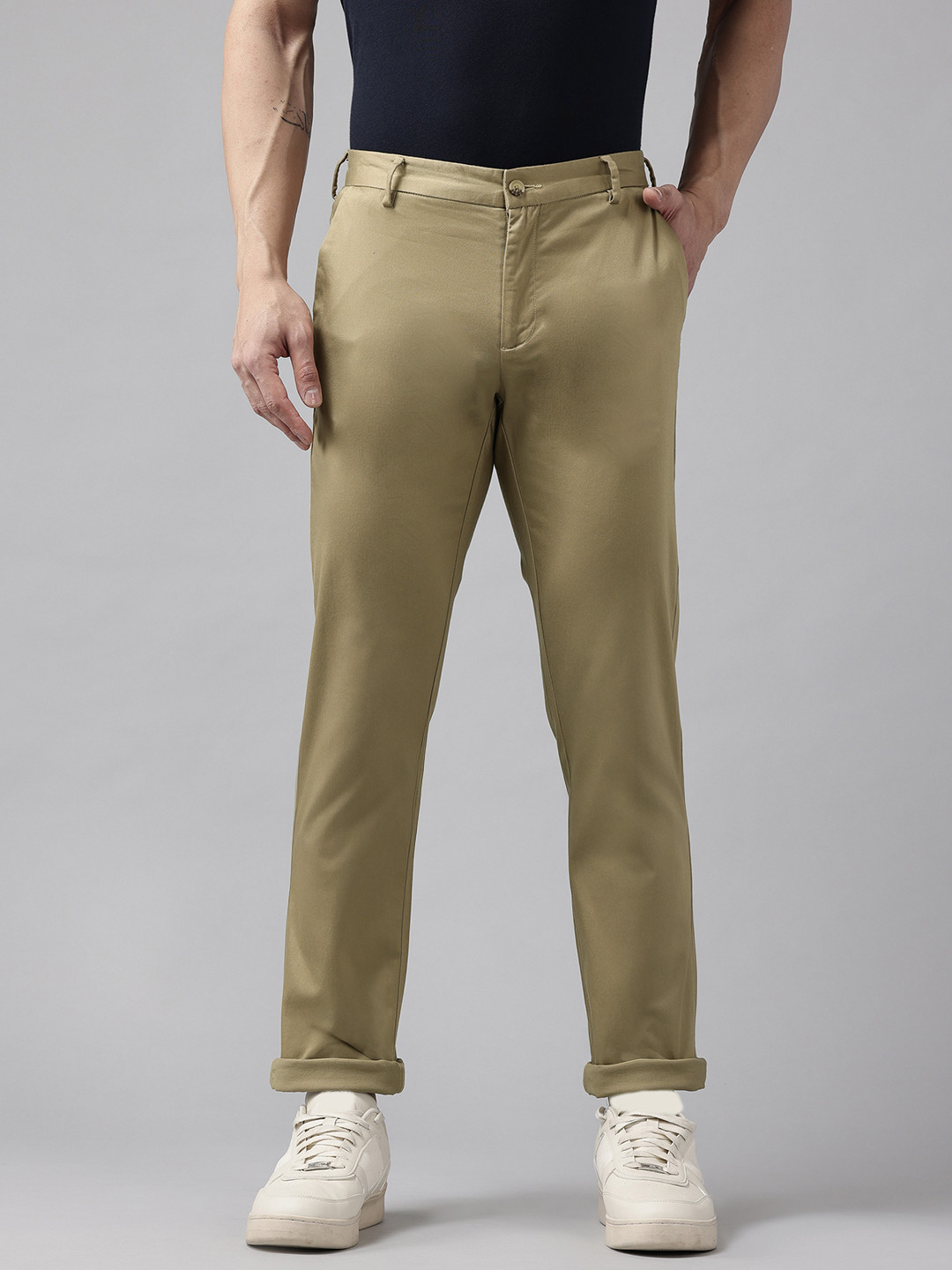 Blackberrys Mid-Rise Stretchable Chinos