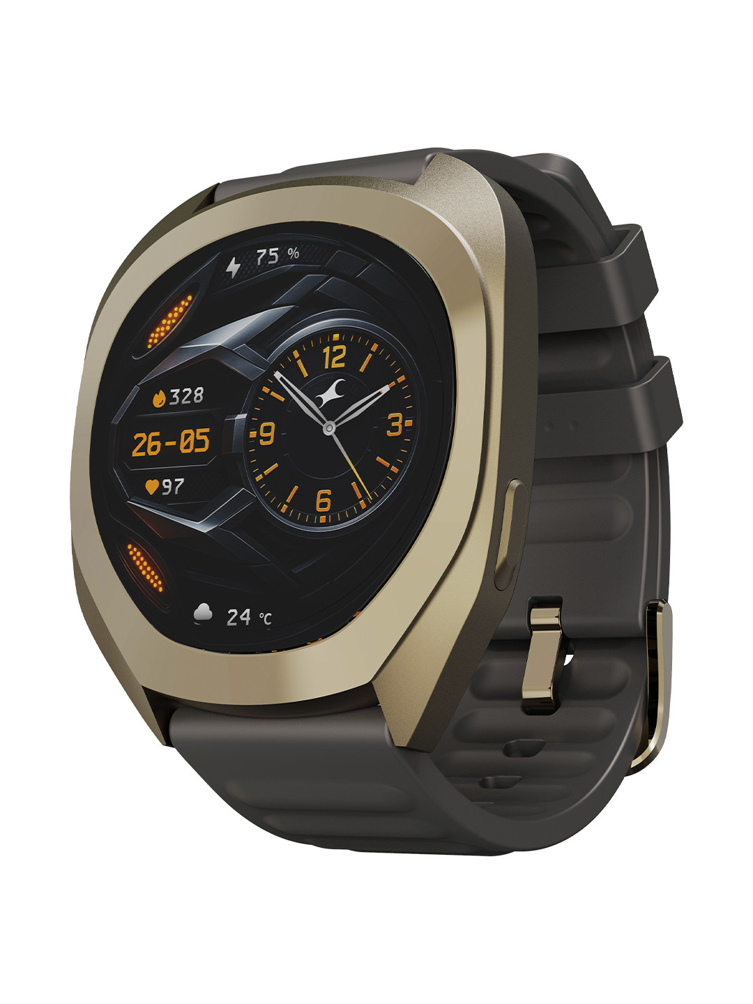 Fastrack Cosmix 1.32" AMOLED Display, AI Watchface & Chat, SpO2, IP68 Smart Watch