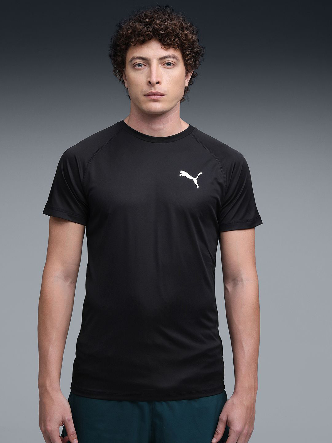 Puma Brand Logo Printed Slim Fit Training Tshirt