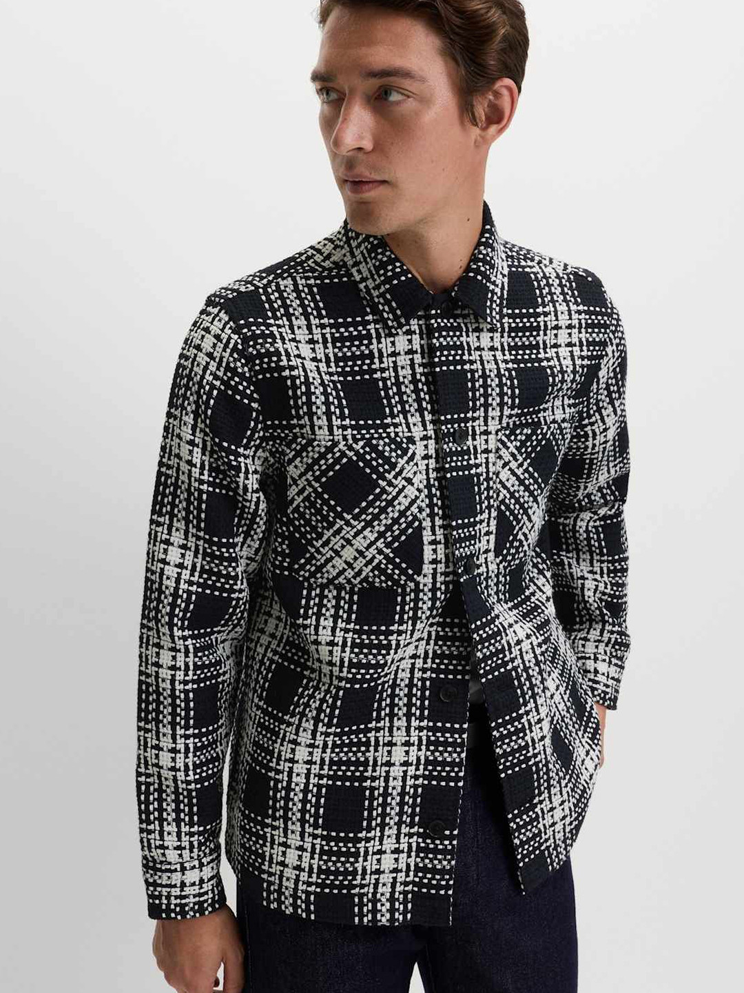 Marks & Spencer Men Tartan Checked Casual Shirt
