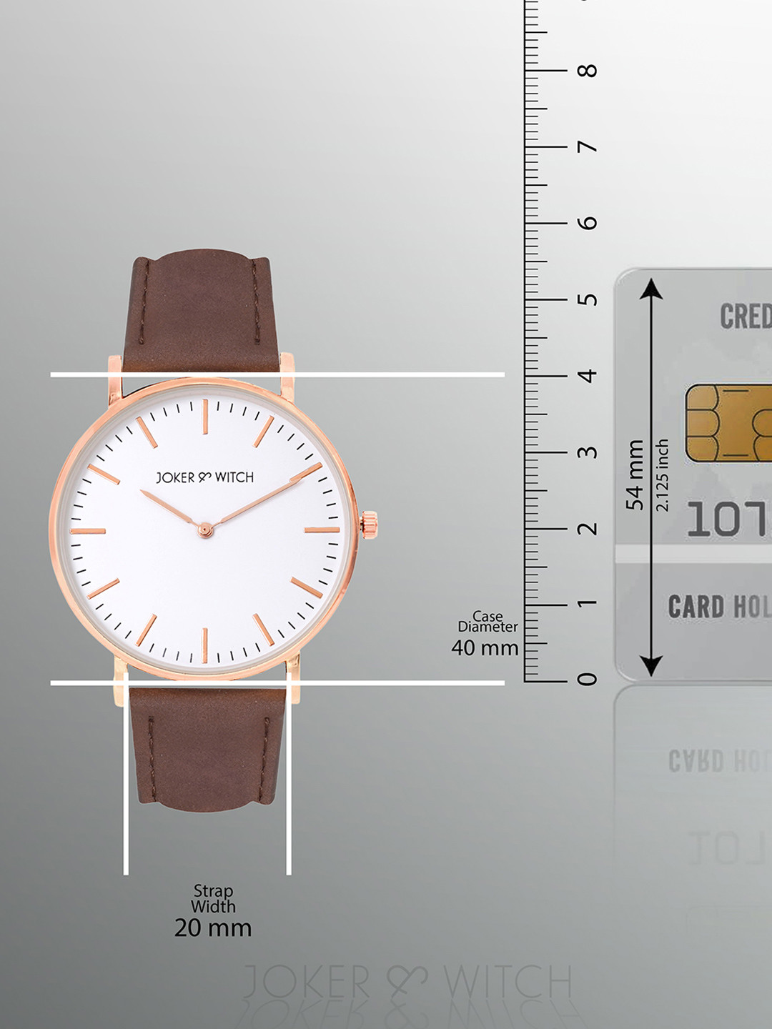 JOKER & WITCH Women White Dial & Brown Straps Analogue Watch AMWW452 - Image 7