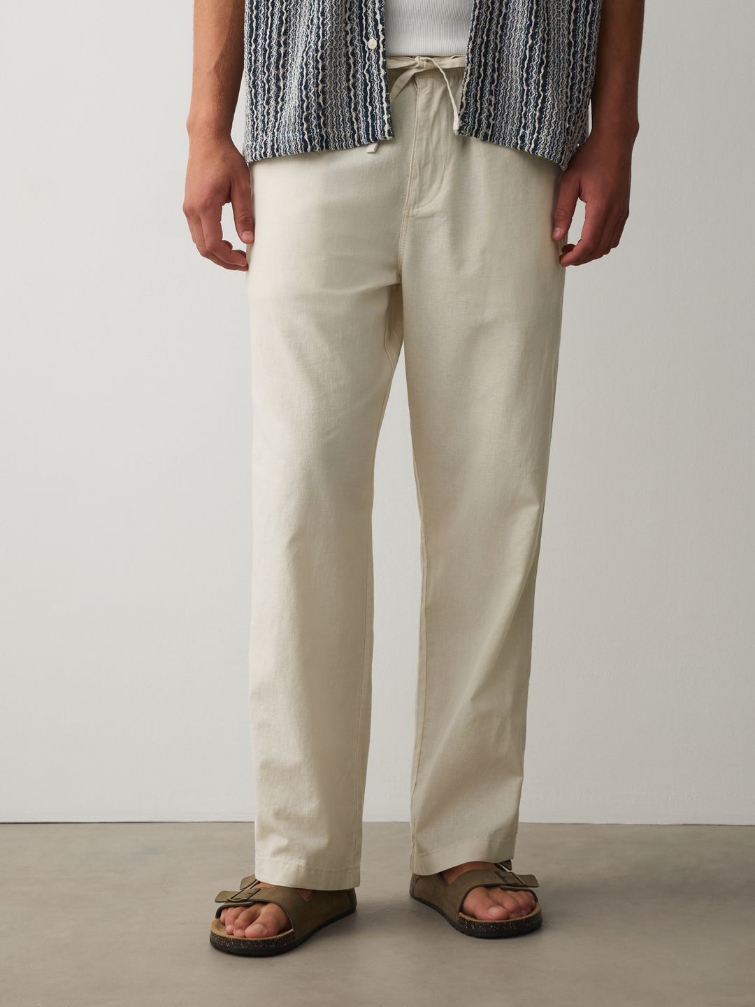 NEXT Men Linen Cotton Trousers