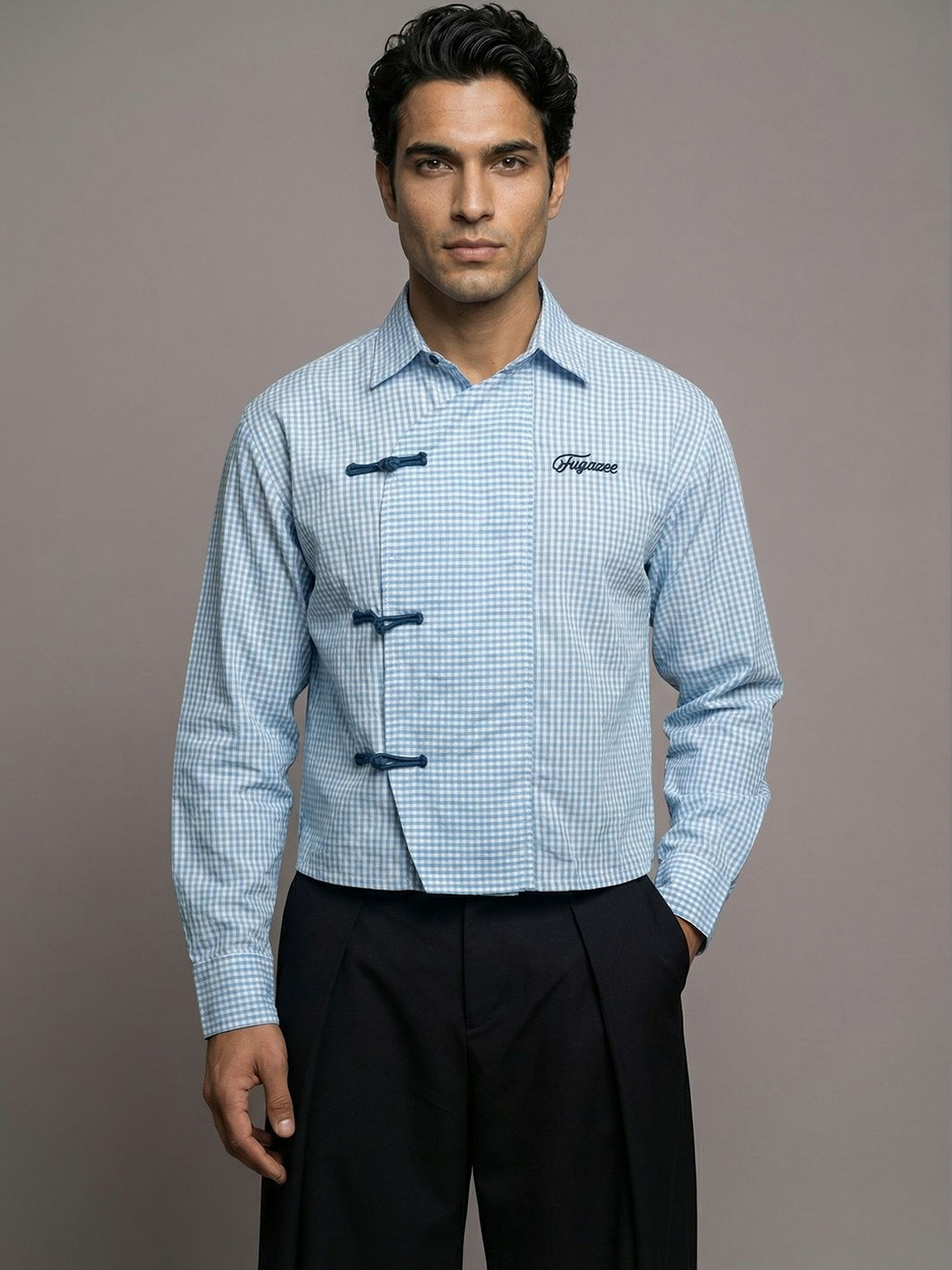 FUGAZEE Men Gingham Checks Checked Casual Shirt
