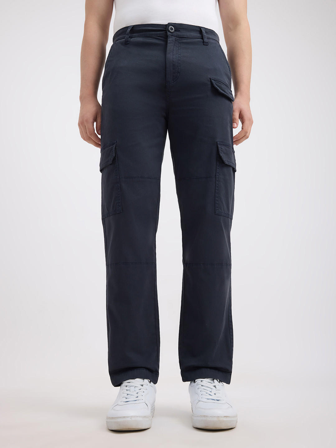 Pepe Jeans Men Straight Fit Cargos Trousers
