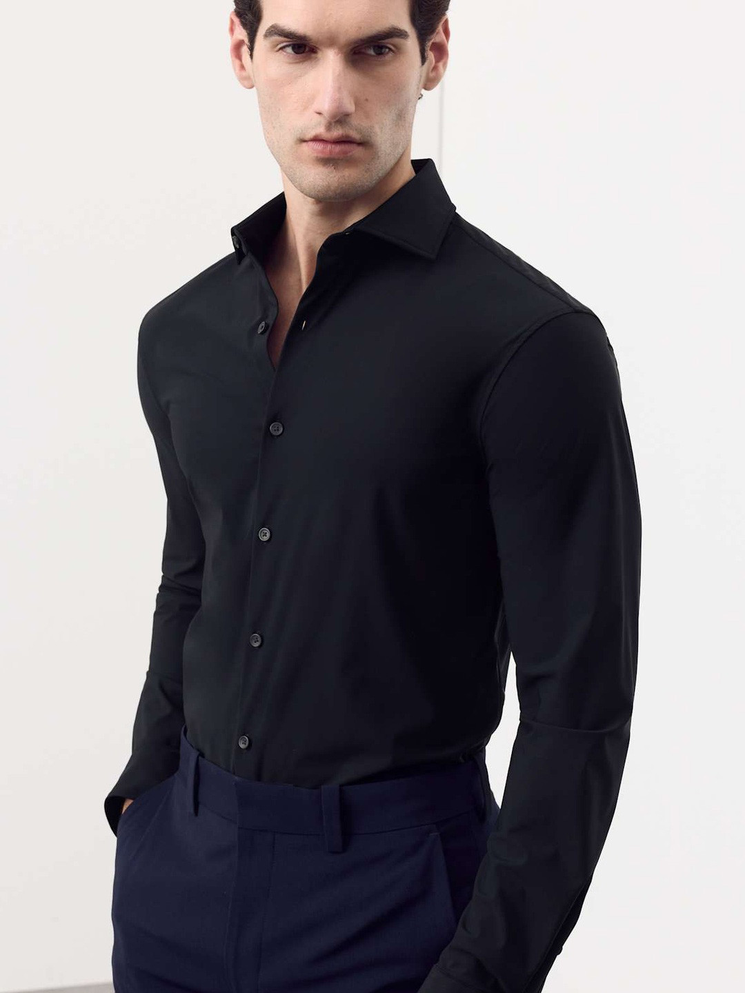Marks & Spencer Slim Fit Stretch Performance Shirt