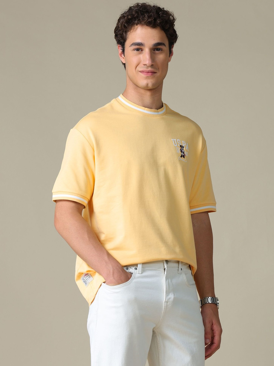 U.S. Polo Assn. Denim Co. Men Brand Logo T-shirt