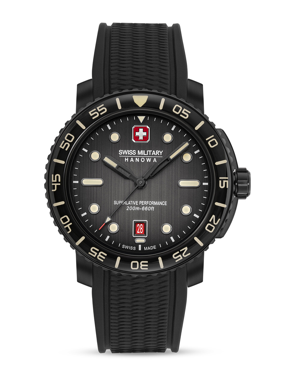 SWISS MILITARY HANOWA Men Dial & Wrap Around Straps Analogue Swiss Made Watch SMWGN0001730