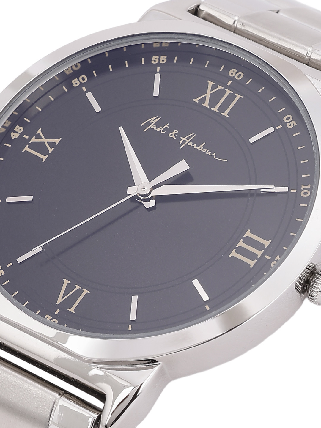 Mast & Harbour Unisex Brass Dial & Stainless Steel Bracelet Style Straps Analogue Watch 2602MG046 - Image 5