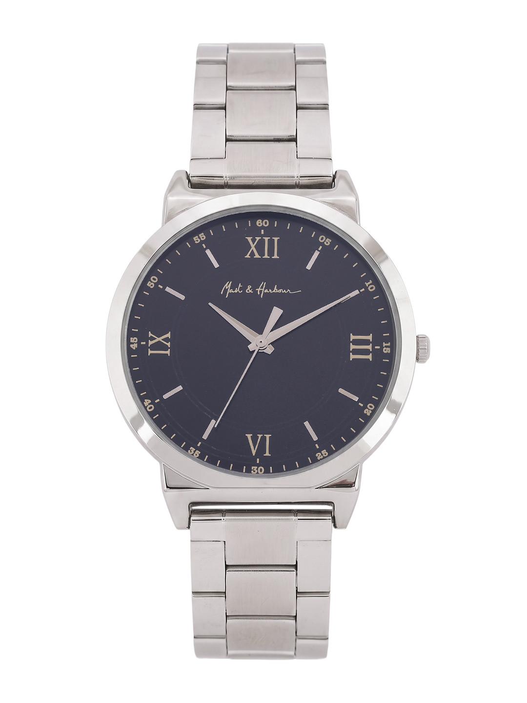 Mast & Harbour Unisex Brass Dial & Stainless Steel Bracelet Style Straps Analogue Watch 2602MG046 - Image 2
