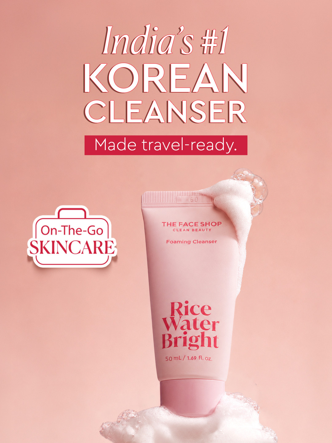 The Face Shop Rice Water Bright Foaming Cleanser 50ml
