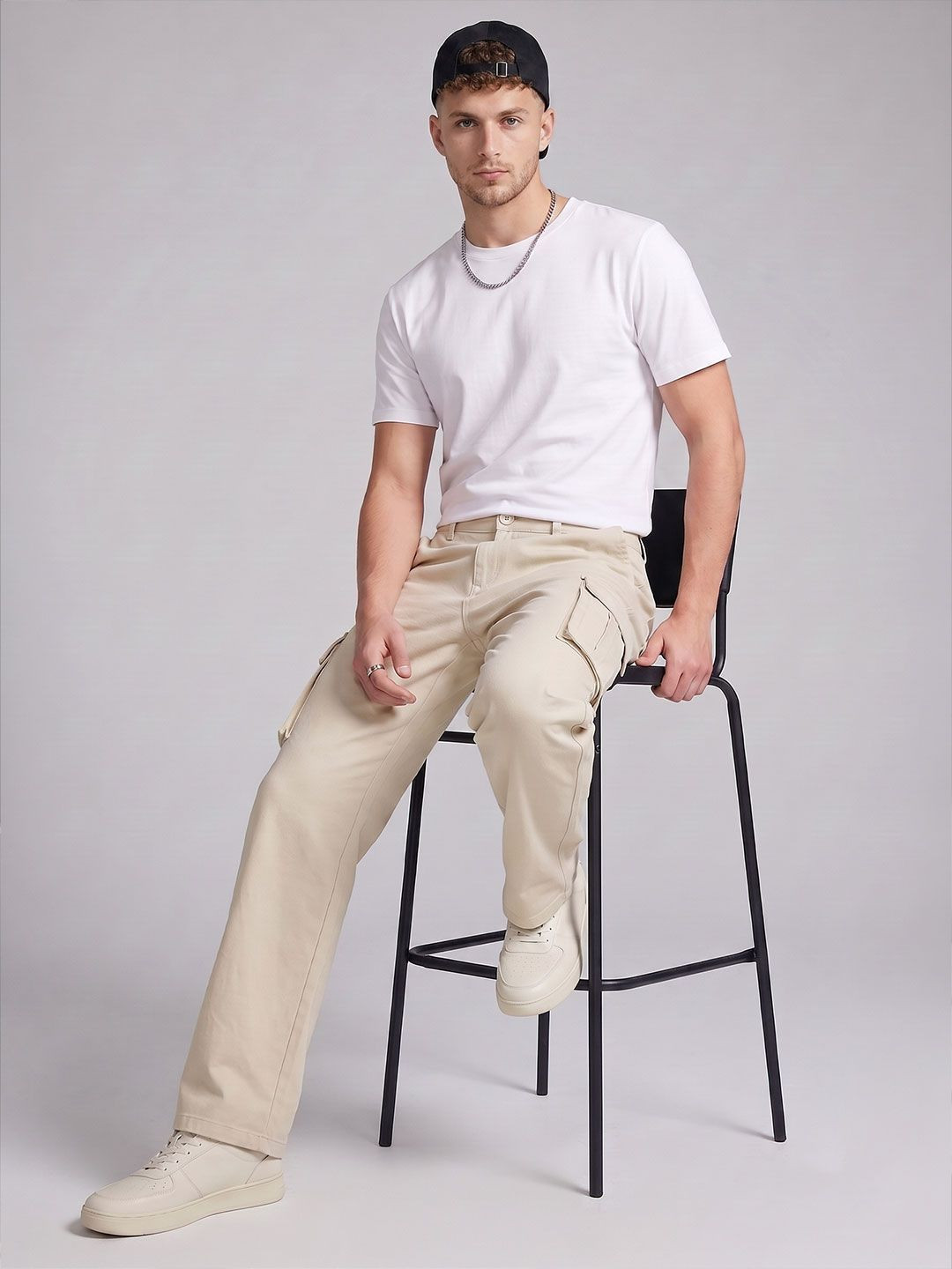 Roadster Men Relaxed Cotton Cargo Trouser - Image 6