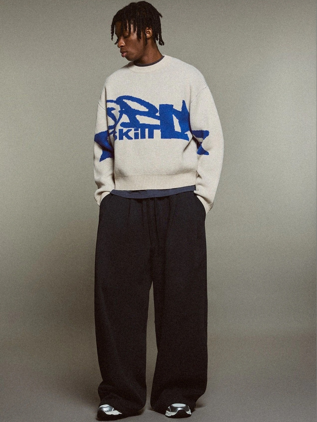 Bershka Men Typography Printed Pullover - Image 2