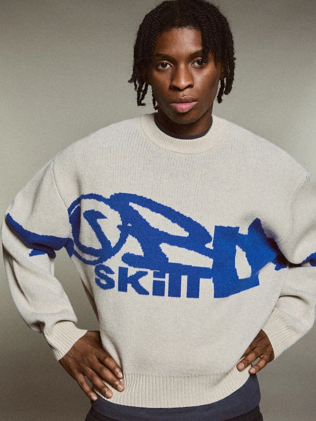 Bershka Men Typography Printed Pullover - Image 3