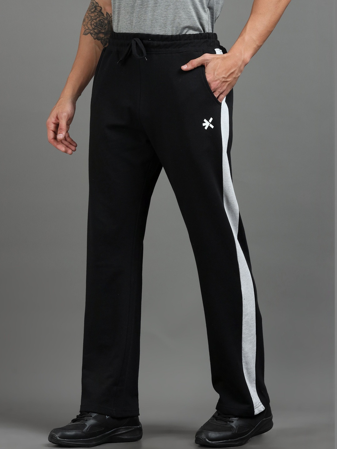 HRX by Hrithik Roshan Men Relaxed Fit Self Design Training Track Pants