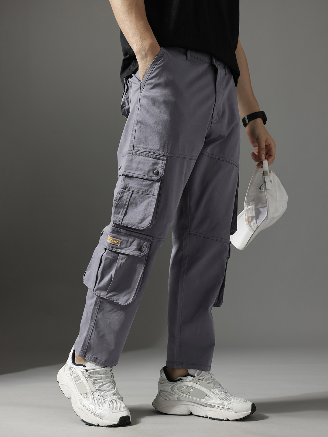 FCUK Men Relaxed Fit Cargo Trousers