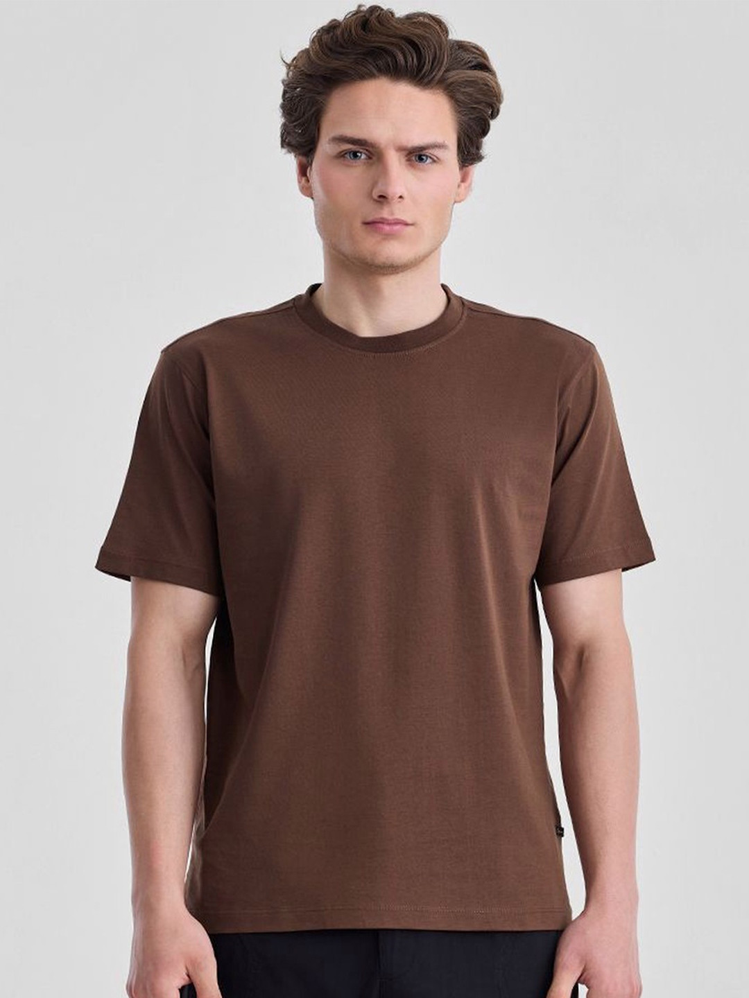 Snitch Cotton Round Neck Short Sleeves T-shirt