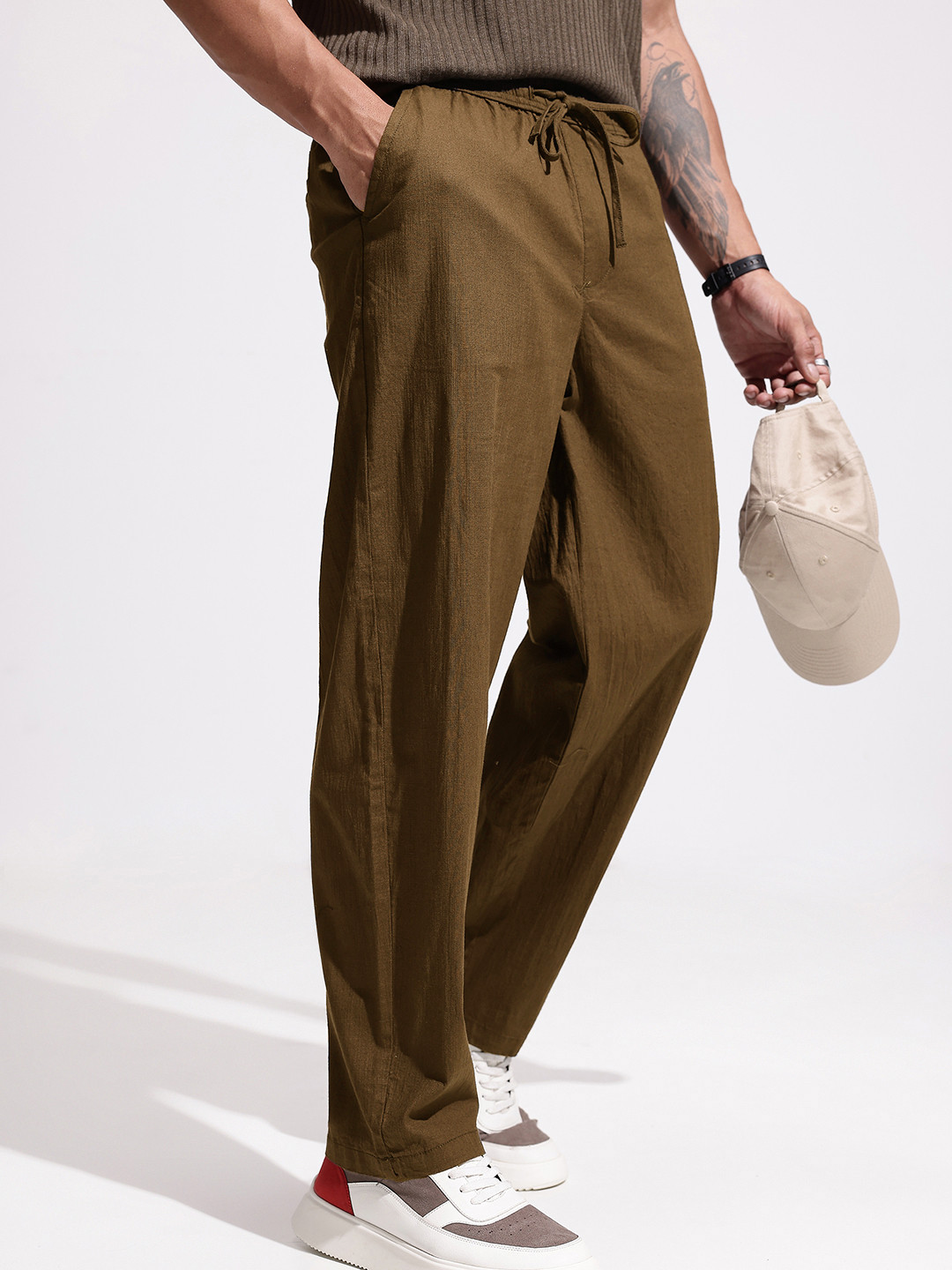 WROGN Men Loose Fit Trousers