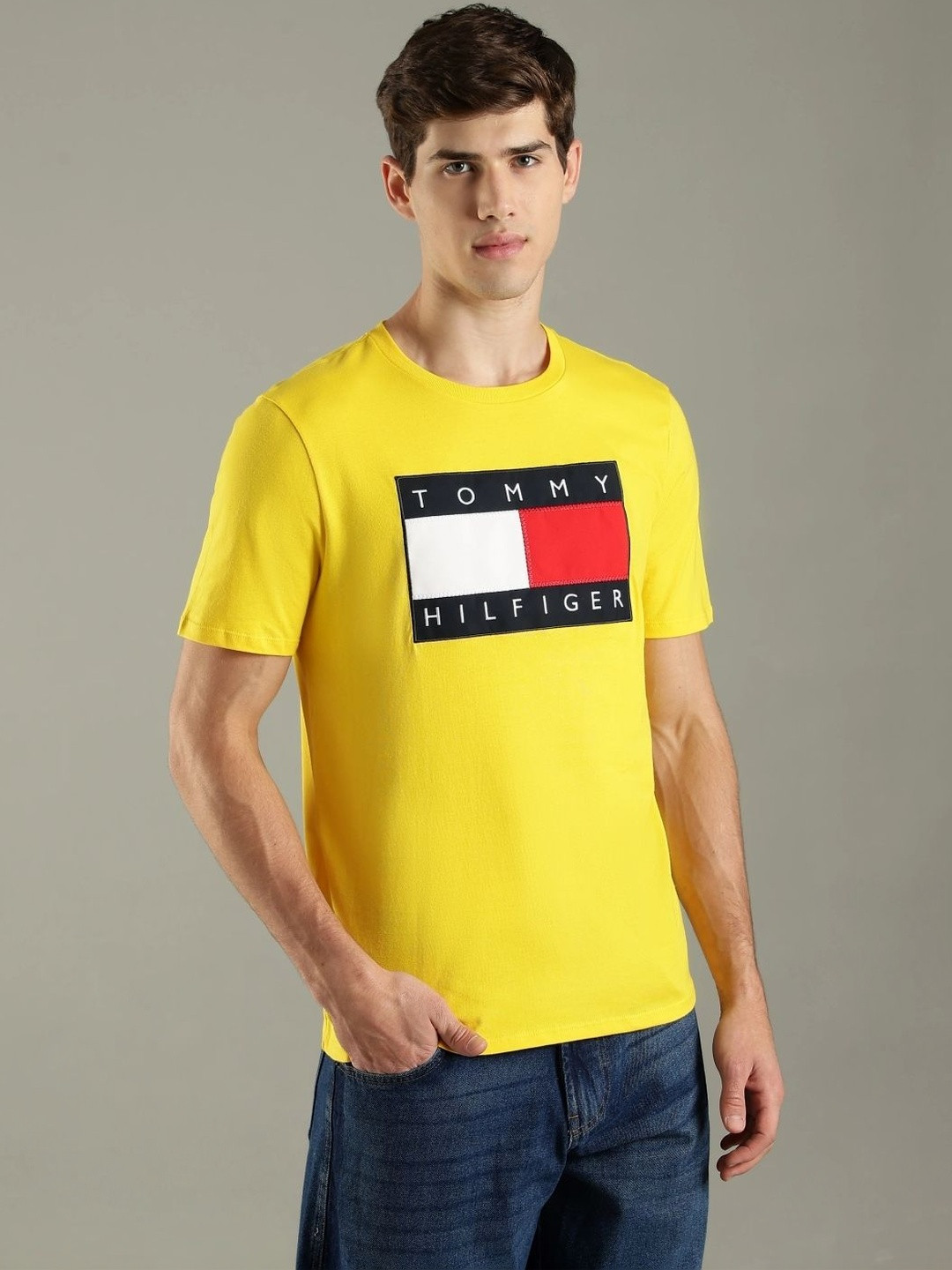 Tommy Hilfiger Men Brand Logo Printed T-shirt