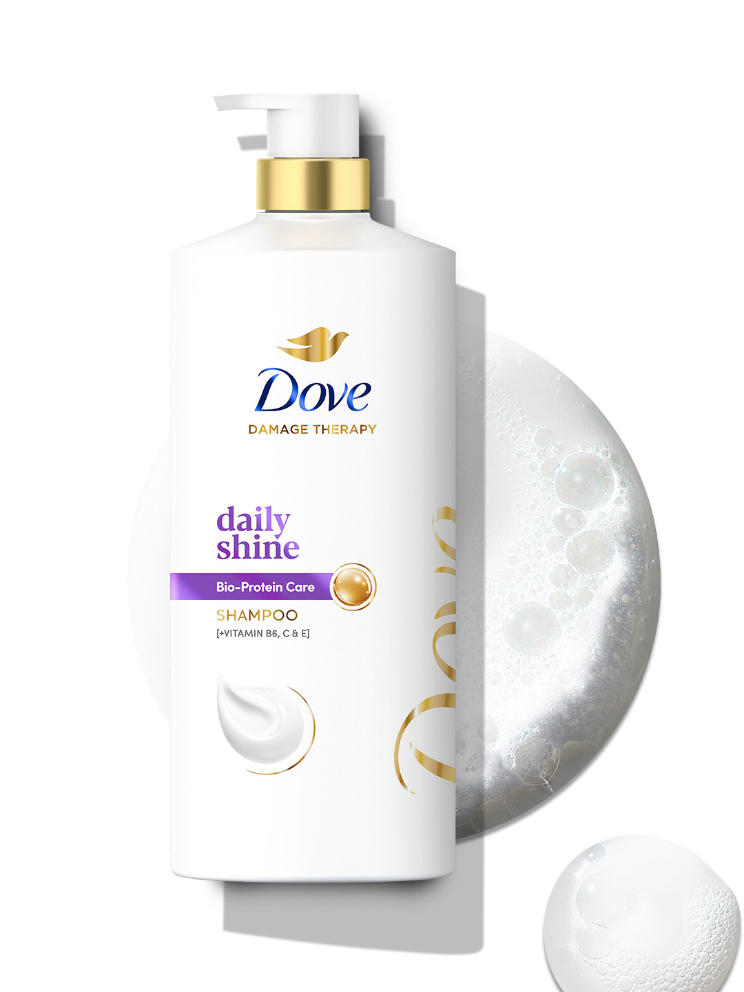 Buy Dove Daily Shine Shampoo for Dull Hair, 1L - Image 2