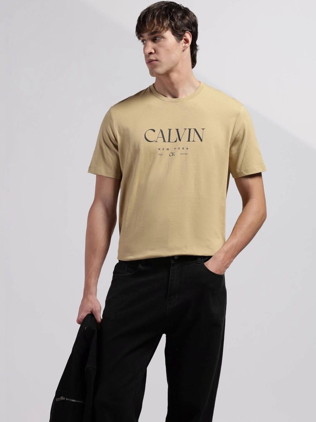 Calvin Klein Jeans Men Brand Logo Printed T-shirt
