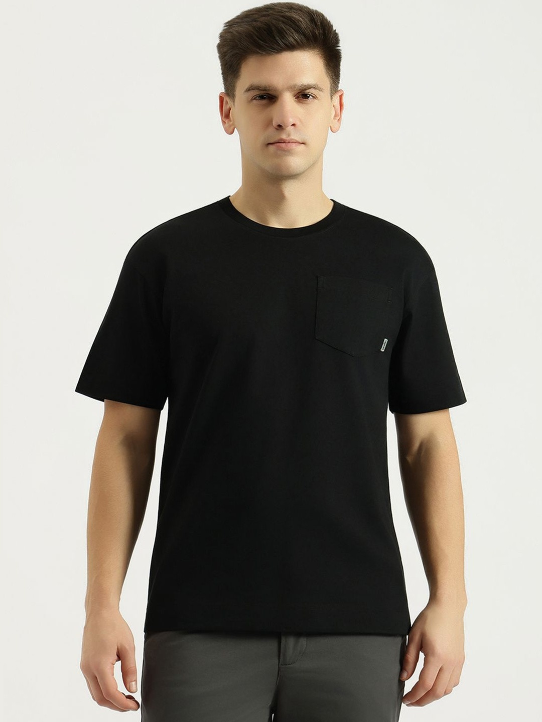 United Colors of Benetton Oversized Boxy Fit Round Neck Solid T-Shirt