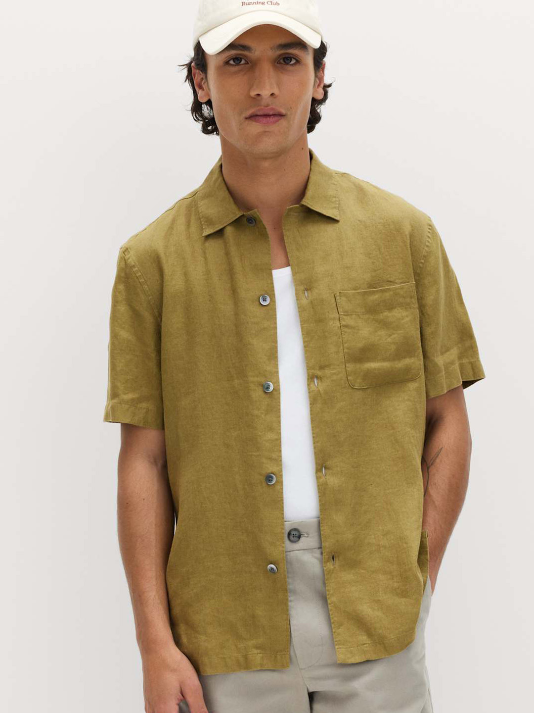 Marks & Spencer Linen Short Sleeve Shirt