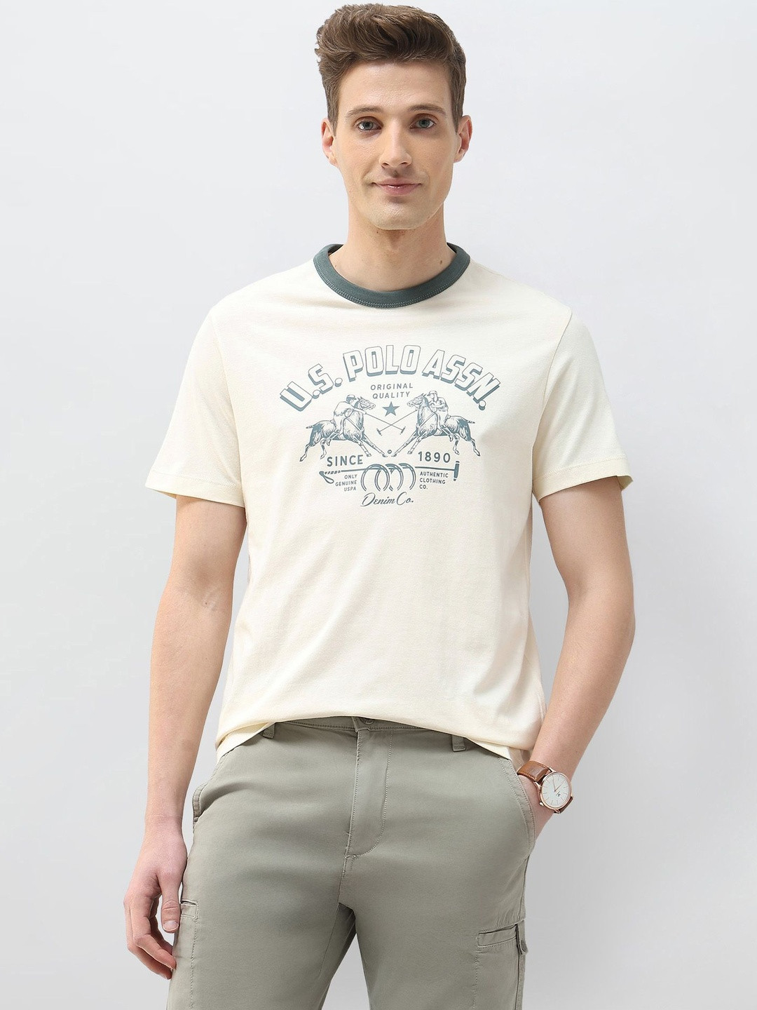 U.S. Polo Assn. Denim Co. Men Printed T-shirt