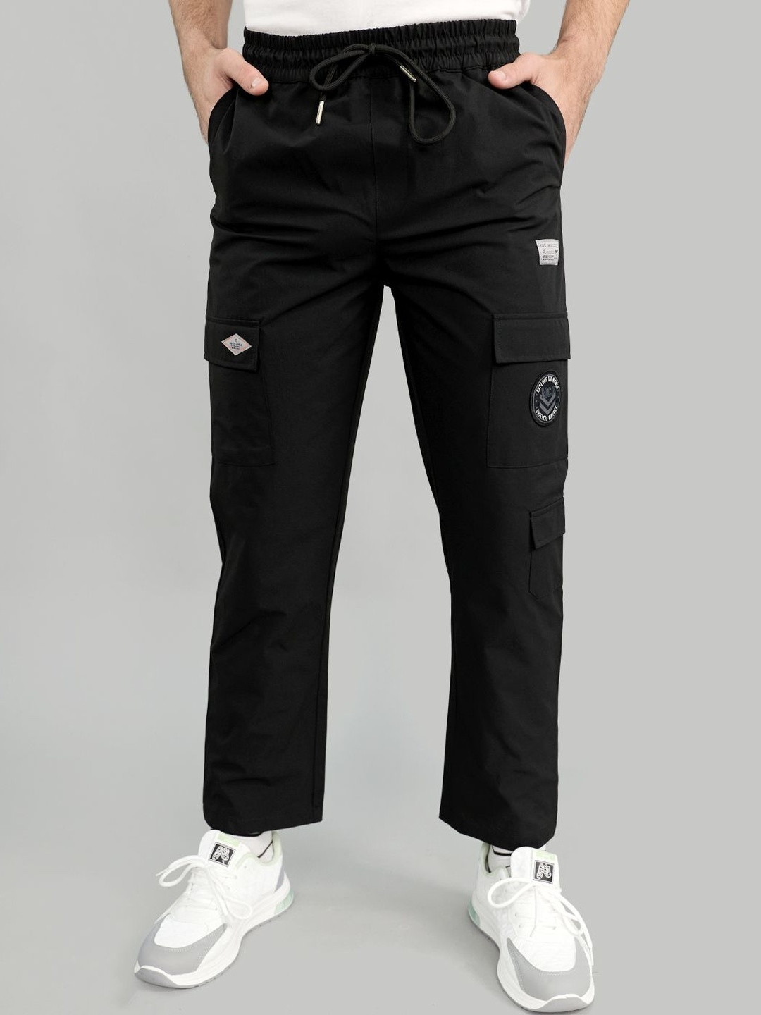Monte Carlo Men Regular Fit Brand Logo Cargos