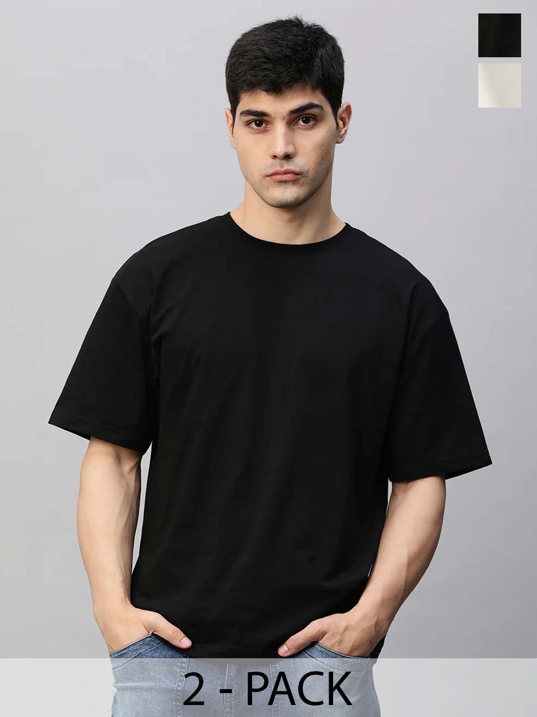 RuledBySun Men 2 Pure Cotton Bio Finish T-shirt
